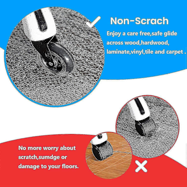 5-pack Kontorsstol Hjul Kontorsstol Hjul 360 Rotation-AD7-