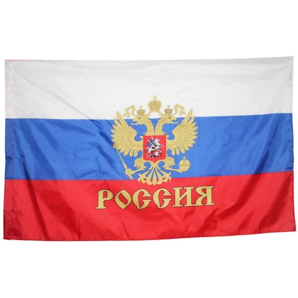 90*150 cm Russisk nationsflag Polyester flag banner til kontoraktivitet festival boligindretning Rusland landsflag-FD3-