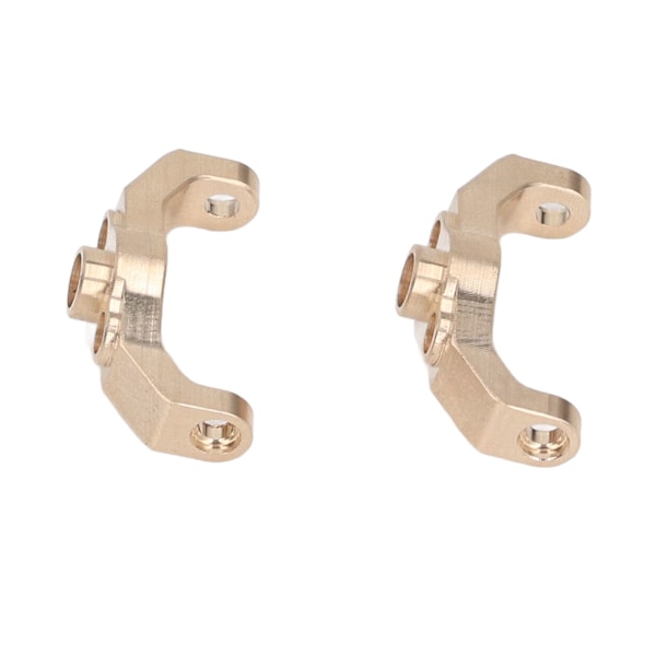 2st Caster Blocks C Hubbar Guld Färg Rostsäker Mässing Exakt Stabil RC Crawler C Hubbar med Skruv för Traxxas 1/18 TRX4M-AD4-
