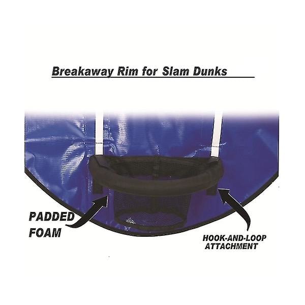 Basketballkurv for trampoline med mini basketball. Lettmontert basketballkurv for trampoline for garanterte dunker.{f2}-AD8-