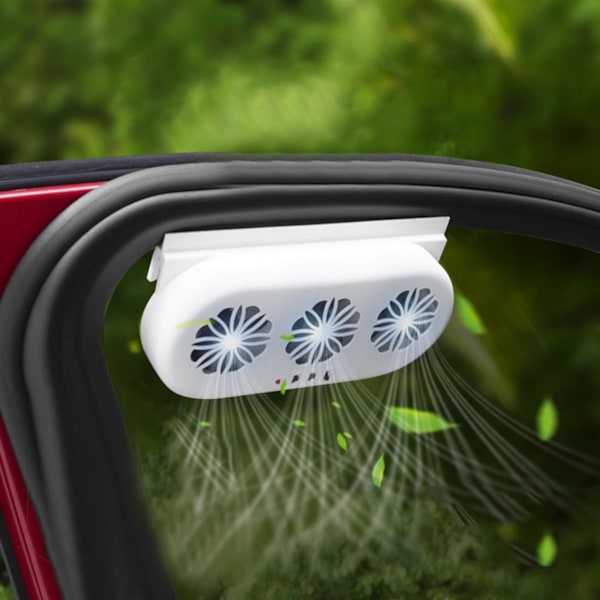 Bilsolcelledrevet Udstødningsventilator Bilrude Udstødningsventilator Køretøjsventilation Ventilator Auto Luftventil Køleventilator Køler Ventilation -AD10-