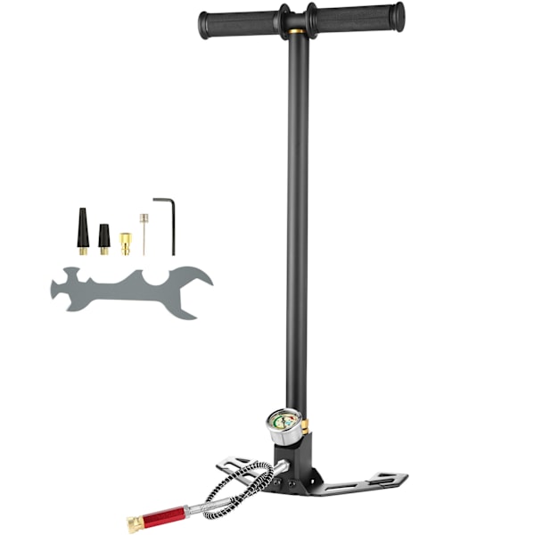 SucceBuy 3-vaiheinen PCP-käsipumppu 30Mpa 4500 PSI korkeapaineilmakivääripumppu musta -AD6- black