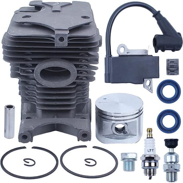 Cylinder Kolv Tändspole Kit Kompatibelt med MS270 MS280 MS 270 280 Motorsåg 46mm-AD4-