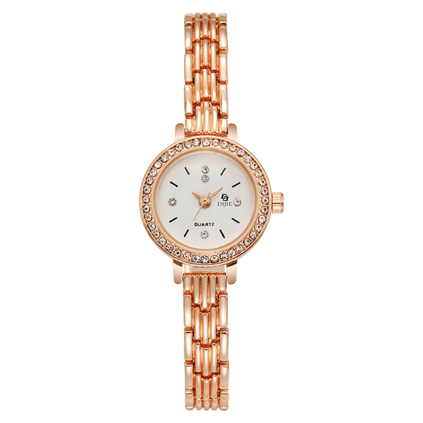 Elegant Women Watches Rose Gold Stainless Steel Waterproof Quartz Wrist Watch for Ladies Girls