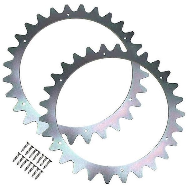 TLWH-02 2 SPCC Spikes Kompatibla med Husqvarna Automower 315 / 310 / 305 Robotgräsklippare med 14 Självgängande Skruvar -AD12-