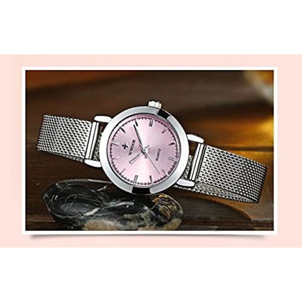 Lyxiga damarmbandsklockor Mode Damkvartsklänning Armbandsur Dam Elegant Roséguld Armbandsur