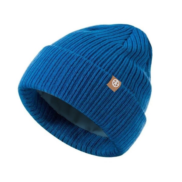 Barnmössa Bobble Hat Vintermössa 1 Varm Elastisk Beanie Hat Höstmössa Vintermössor för Dam Flickor Dam Vinter blue 0-3 years old