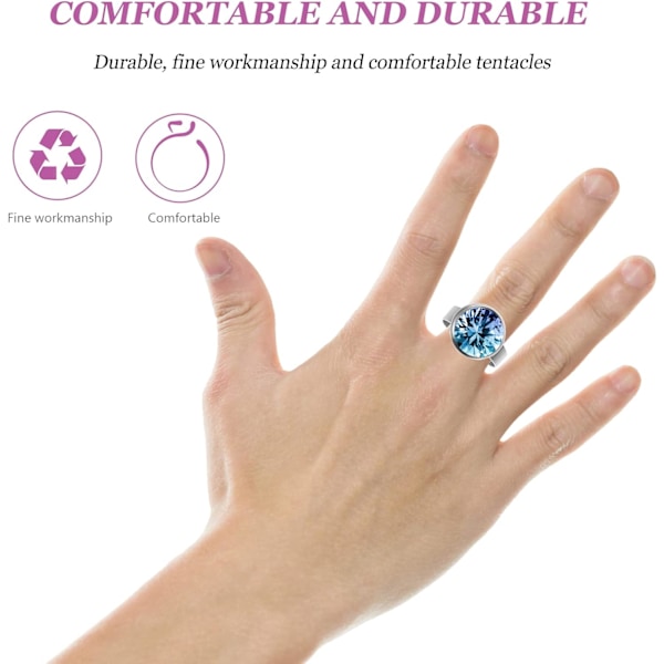 20 stk. Ringemner Justerbare Fingerringer Runde Rustfritt Stål DIY Smykkematerialer-FD3-