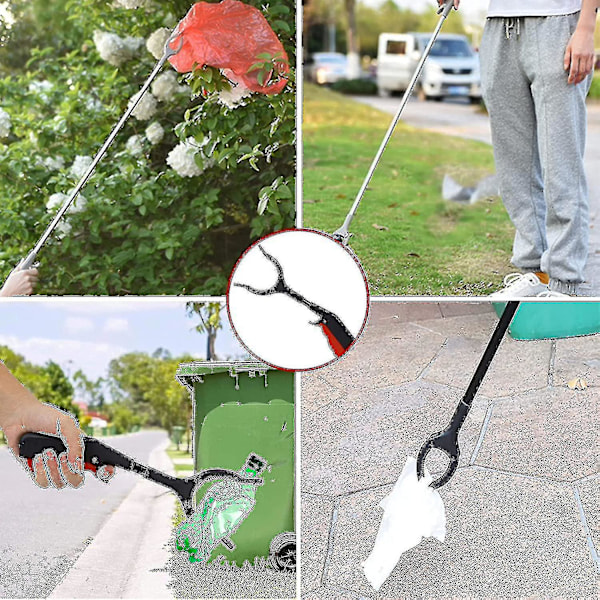 2-pack 30 cm barnsax för barn, greppverktyg för äldre, trädgårdsgripare, uppsamlingsklämmor, hygienklämmor -ys -AD11-