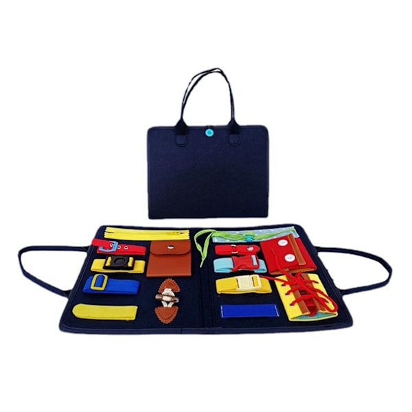 Portable Dark Blue  for Toddlers - Educational Toy for Boys and Girls - Develops Fine Motor Skills