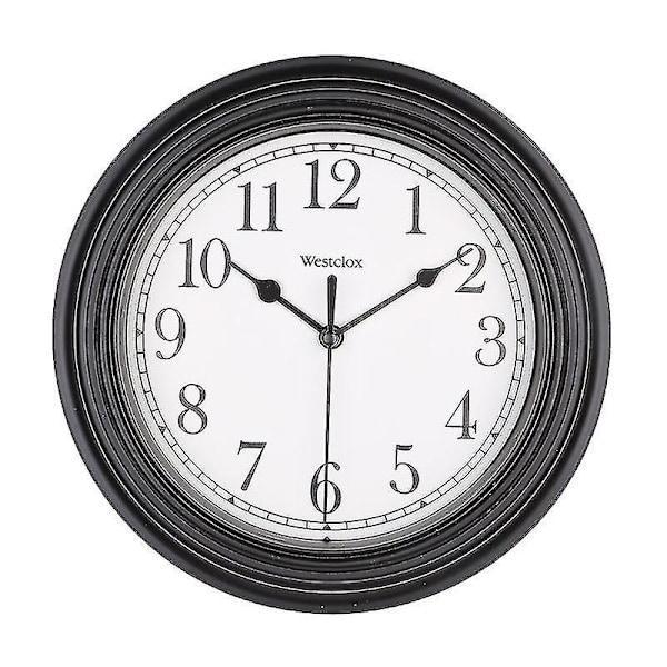 Vattentät Utomhusklocka med Termometer Kvalitets Quartz Retro Vintage Inomhus Utomhus Väggklockor för Trädgård Uteplats Pool Heminredning-AD4-