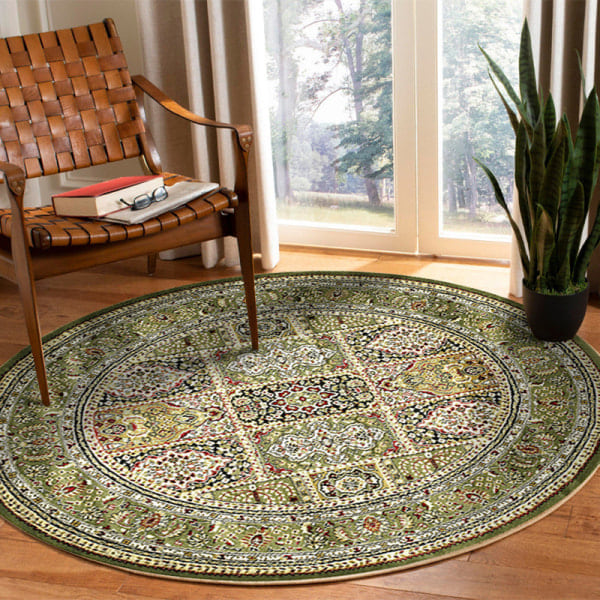 Rund matte stor, myk sklisikker vaskbar matte 100*100cm -AD6-