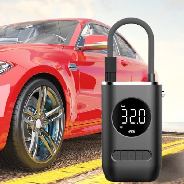 Elektrisk sykkelpumpe, bærbar batterikompressor, luftpumpe for motorsykler -AD6-