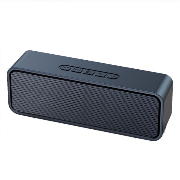 Bärbar trådlös högtalare, Bluetooth 5.0-högtalare med 3D stereo HiFi-bas, 1500mAh batteri, 12 timmars speltid (svart)
