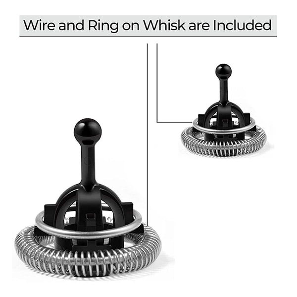 Reservedeler for melkeskummer til Aeroccino 3 Aeroccino 4 (FMY) -AD6- Black  Silver