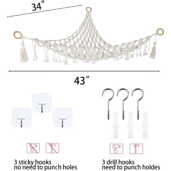 Pehmustettujen eläinten säilytys, pehmolelu riippumatto Hammock With-AD4-