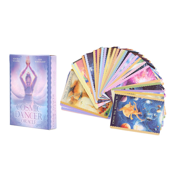 44 korttia Cosmic Dancer Oracle Tarot - englanninkielinen ennustuskorttipakka viihdyttävään lautapeliin