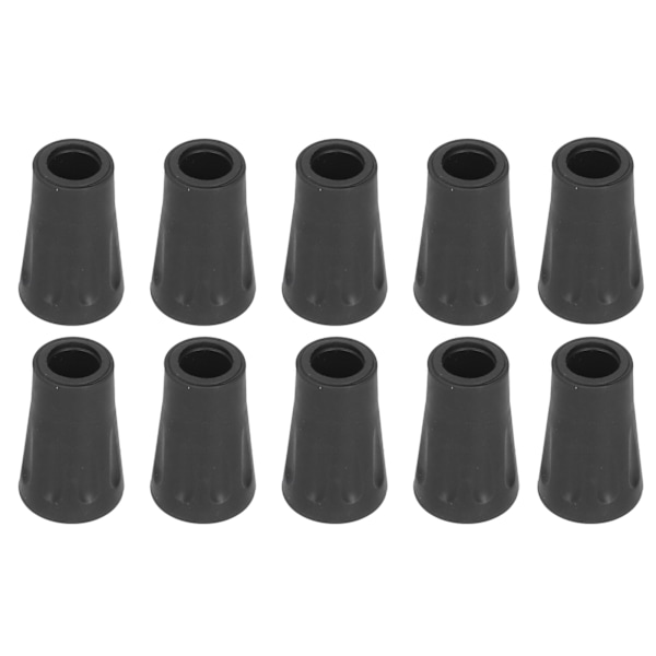 10PCS AntiSlip Trekking Pole Foot Cover Flat Head Stick Tip Protection Replacement