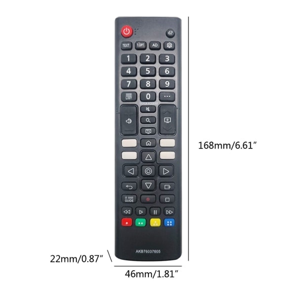 Fjernbetjening til LG AKB7637605 AKB75675304 AKB75675301 AKB75675311 AKB76037601 AKB76037605 50UP75006LF 43UP7000PUA【mo】-AD4-