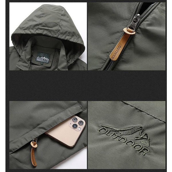 Dame Crew Hooded Jacket Vandtæt, vindtæt outdoorjakke XL