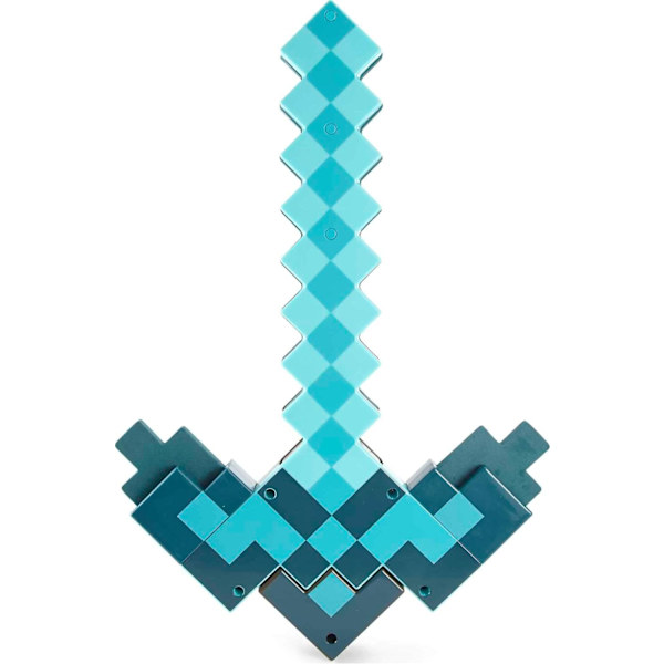 Minecraft Leksaker, Svärd och Hacka, Minecraft Spel Transformerande Rollspelsaccessoar i Barnstorlek-FD5-