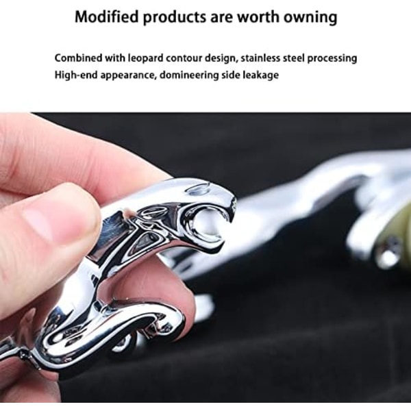 Jaguar 3D Emblem Bil Logo Front Hjelm Ornament Bilovertræk Krom Ørne Emblem til XF XJ XE XK XKR XFL XJS E Biltilbehør -AD6-