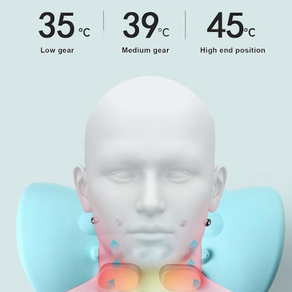 2024 Ny Hugterra Nakkemassage Relaxer, Bærbar Shiatsu Massagepude-AD5-