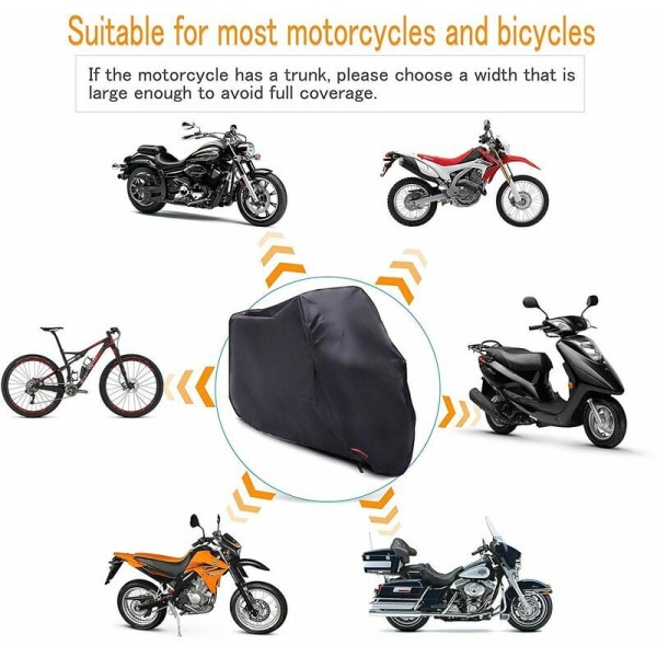 Motorcykelöverdrag motorcykelfällbart garage svart, XL (245x105x125 cm)