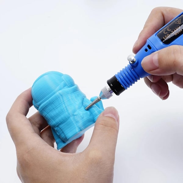 USB minislipmaskin med 6 sliphuvuden 3000-20000 4 roterande elektrisk borr - Perfekt -AD6- Black