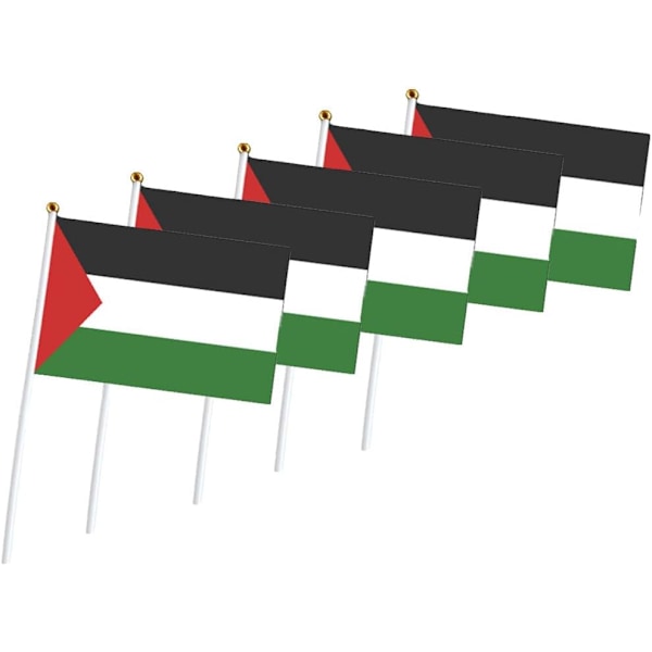 MH-10 st 14x21cm Estland Palestina Polyester Handflagga Liten Storlek-AD10-