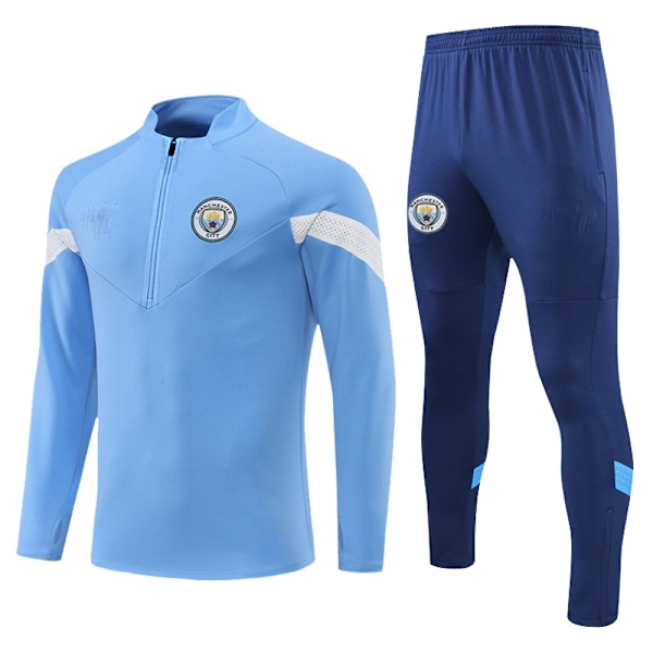 Manchester City Pojkar Sportjacka och Byxa Set - Perfekt 8-9 Years-14#