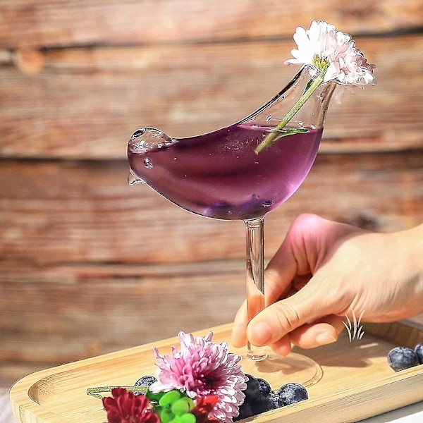 Nytt Cocktailglas Set om 2 Martiniglas 150 ml Unikt Fågeldricksglas-AD4-