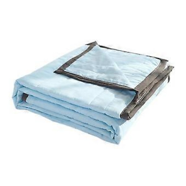 Isteppe til alle årstider - Sommerkøletæppe til varme sovende og nattesved Blå 170 x 200 cm -FD4-