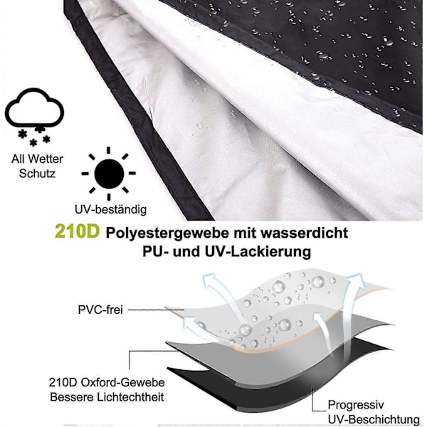 50 x 45 cm Vattentätt Runt Grillöverdrag (FMY) -AD12-