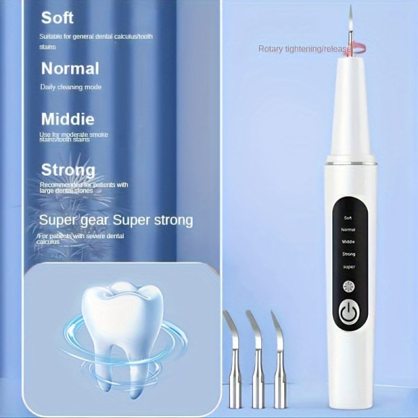 1 st Remover För Tänder, Scaler Tooth Cleaner För Tänder Med LED-ljus