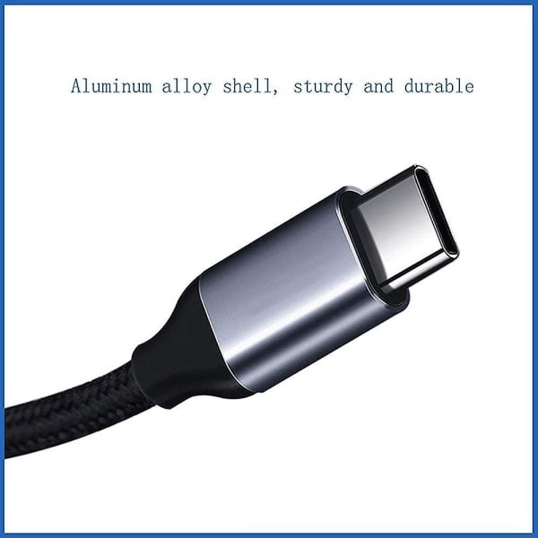 Aux USB C-kabel, Typ C hane till 3,5 mm hane-jackadapter, ljudförlängningskabel för bilstereo, högtalare, hörlurar Samsung Galaxy S21 S20 Ultra S20 + P