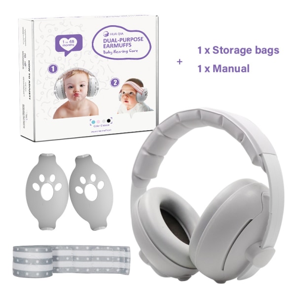 Baby Ear Protection for Babies and Toddlers up to 36 Months -Noise Reduction Earmuffs -  Against Hearing Damage & Improves Sleep