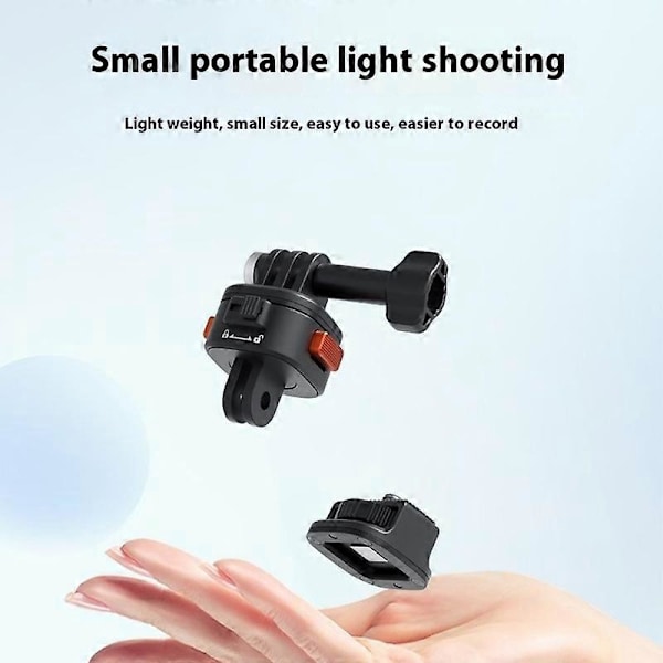 För Gopro Action Camera Aluminiumlegering+PC Magnetisk Snabbkopplingsadapter+Bas-AD4-