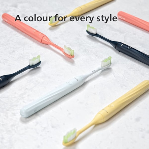 Philips One Batteridriven Tandborste - Elektrisk Tandborste i Miami Coral (Modell HY1100/01)-AD4-