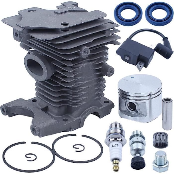 Cylinder Kolv Tändspole Kit Kompatibelt med MS270 MS280 MS 270 280 Motorsåg 46mm-AD4-