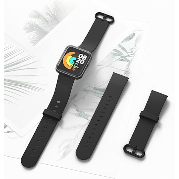 Ranneke Xiaomi Mi Watch Lite/Redmi Watch Lite -värikkäät silikoniset pehmeät vaihtohihnat Redmi Watch/Xiaomi Mi Watch Lite -kelloihin.