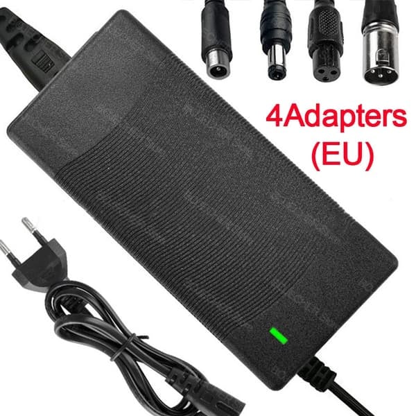 Universell 42V 2A litiumbatteriladdare Balanscykel Elscooter Strömadapter_qq -AD1-