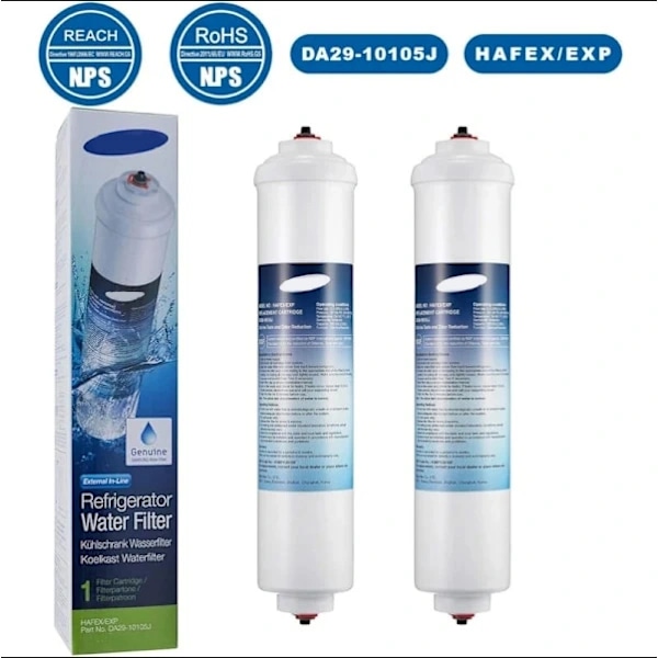 2-pak Samsung DA29-10105J HAFEX / EXP WSF-100, DA99 02131B, EF9603, HAIER LG Køleskabsvandfilter（PA） -AD6-