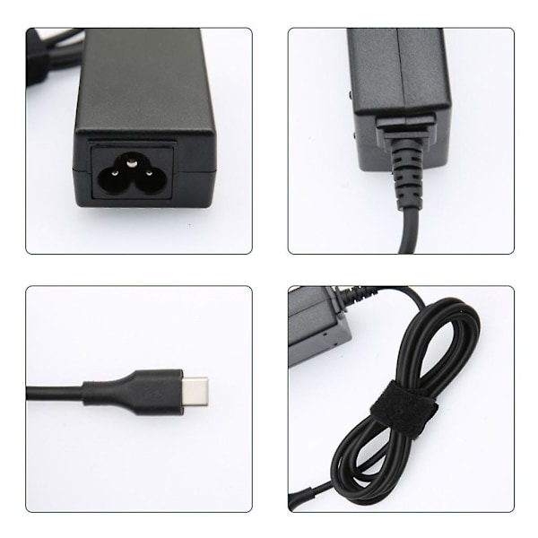 20v 2.25a 45w Typ C AC Adapter Laddare Passar Lenovo Laptop Strömförsörjning-AD4-
