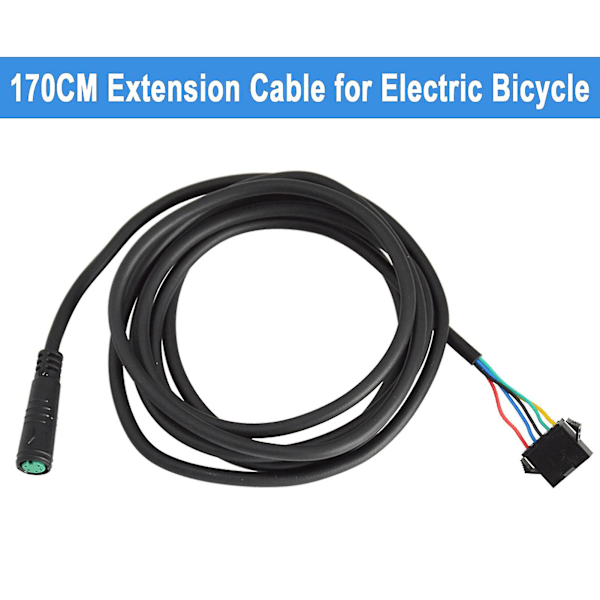 5-Pin Forlengelseskabel for Elektrisk Sykkel 170cm Vanntett Adapterkabel for Display til Sm Ebike Tilbehør-AD4-