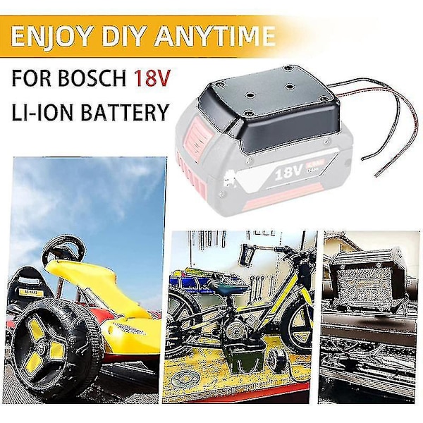 Power Wheels Adapter för Bosch 18v Litiumbatteri Bat609 Bat618g Dock Power Connector för Bosch 18v Konverter