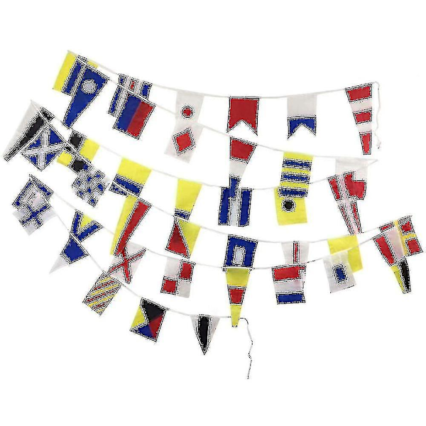 Val Længde 14m 40 Flag Marine Skib Båd Fartøj Maritime Signalflag Guirlande -AD9-