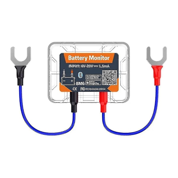 2024 Trådlös Bluetooth 12V Batteriövervakare Bm6 Med App för Bilbatterihälsokontroll Övervakning Batteritestare