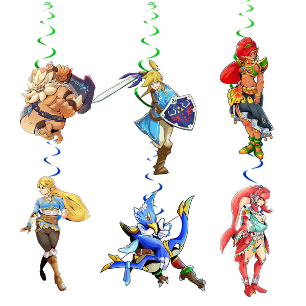 Ballongset för fest med Zelda-tema A