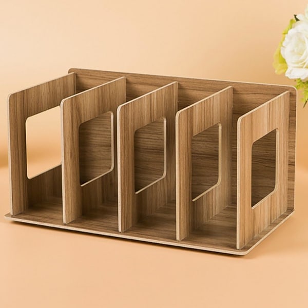 Foldbar CD-reol i træ DVD-reol Bogreol{f2}-AD8-